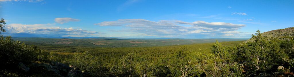 View from the Fulufjället plateau