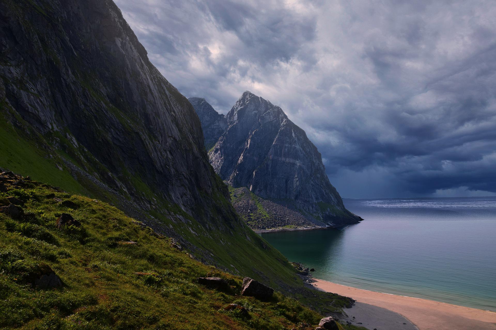 Beatiful beaches in Norway
