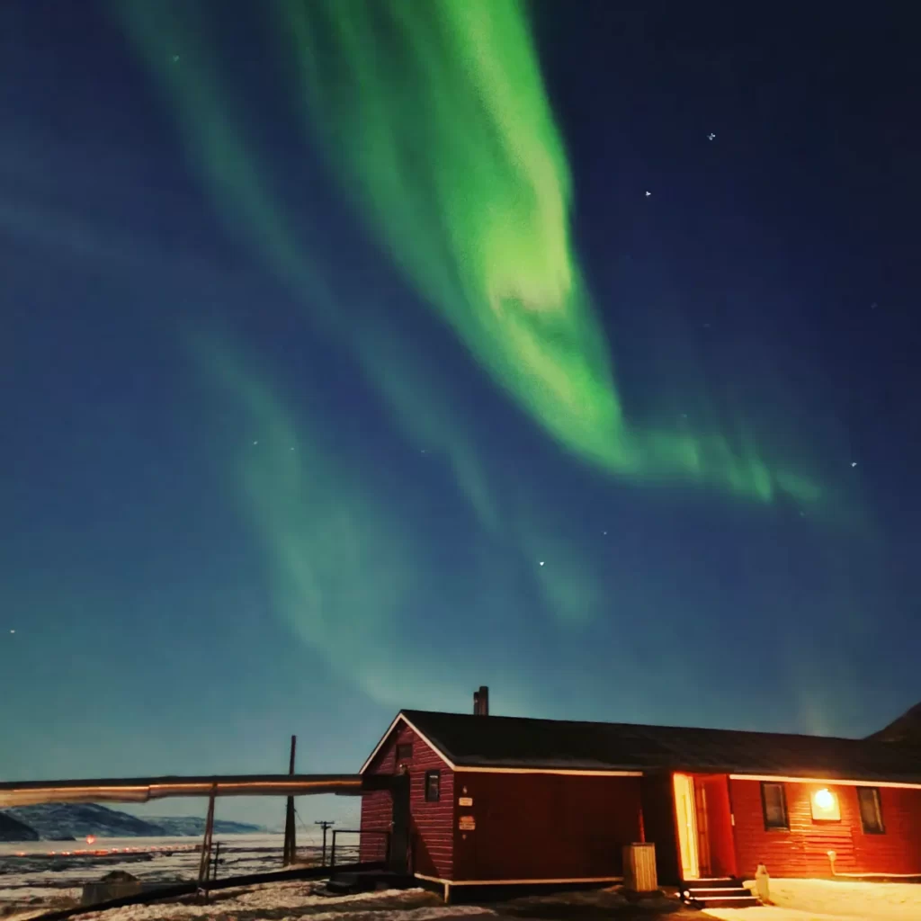 Northern lights in Greenland