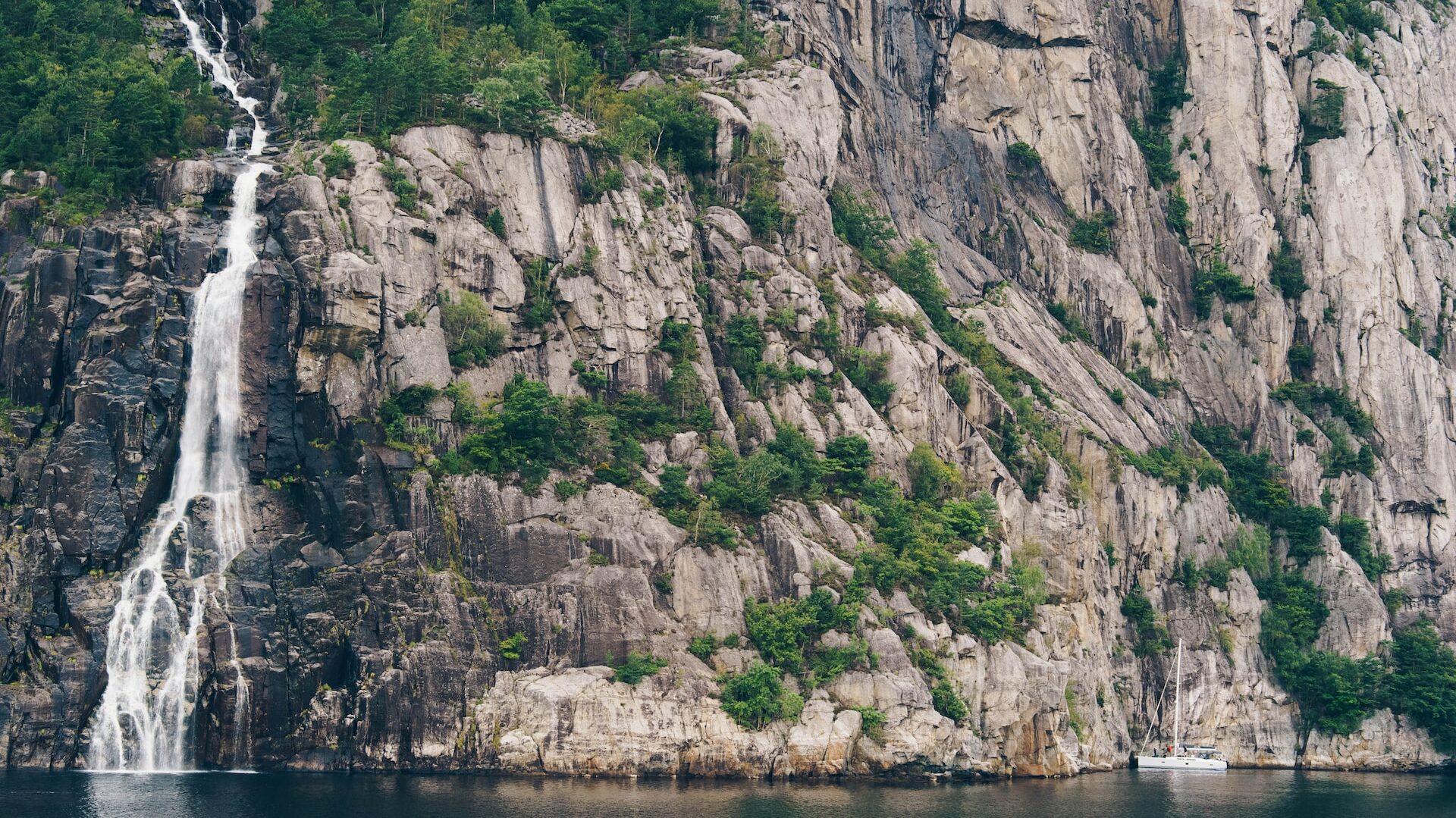 Waterfall in Lysefjord