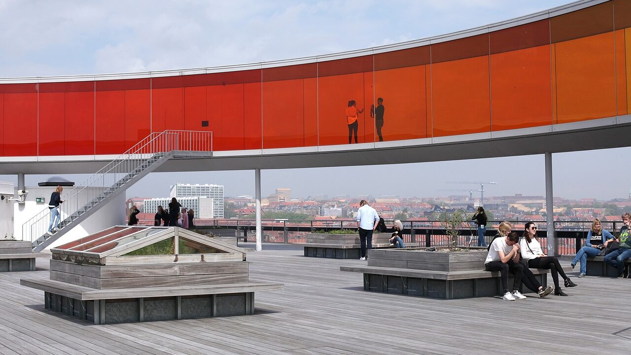 The Rainbow Panorama in Aarhus is one of the most Instagrammable places in Denmark.